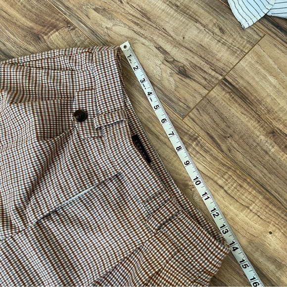 Nordstrom 1. STATE Wide Leg Flare Checker Plaid Pants - Picture 9 of 13